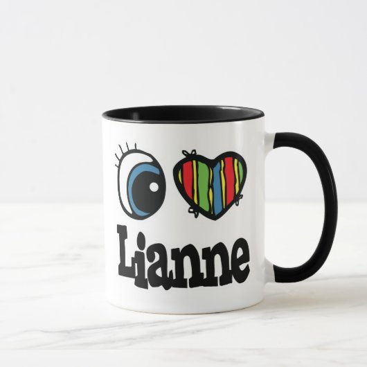 Mug J'aime Lianne (Droite)