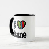 Mug J'aime Lianne (Devant gauche)