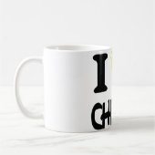 Mug J'aime l'icône de fromage (Gauche)