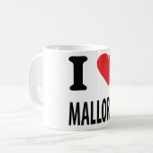 Mug J'aime l'icône de la Majorque (Devant gauche)