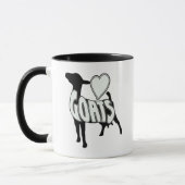 MUG J'AIME L'ICÔNE DE LOGO DE CHÈVRES (Gauche)