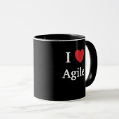 Mug J'aime l'idée agile de cadeau de chef de projet de (Devant droit)