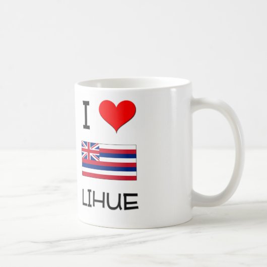 Mug J'aime LIHUE Hawaï (Droite)