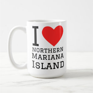 Mug J'aime l'île Mariannes du Nord