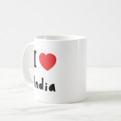 Mug J'aime l'Inde (Devant gauche)