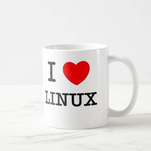 MUG J'AIME LINUX (Droite)