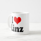 Mug J'aime Linz, Autriche (Devant gauche)