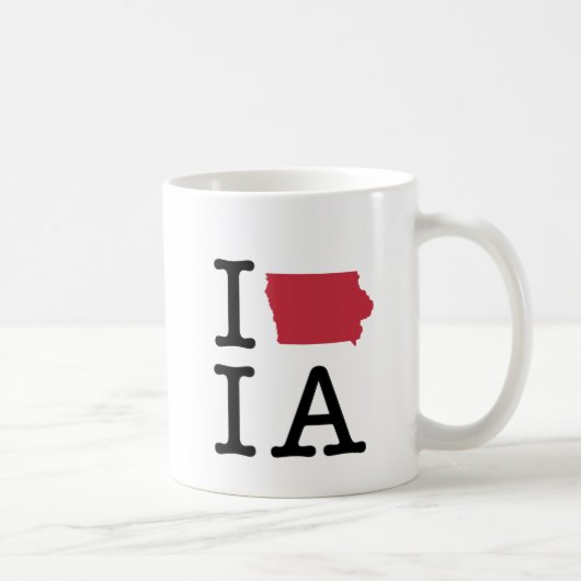 Mug J'aime l'Iowa (Droite)