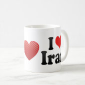 Mug J'aime l'Iran (Devant droit)
