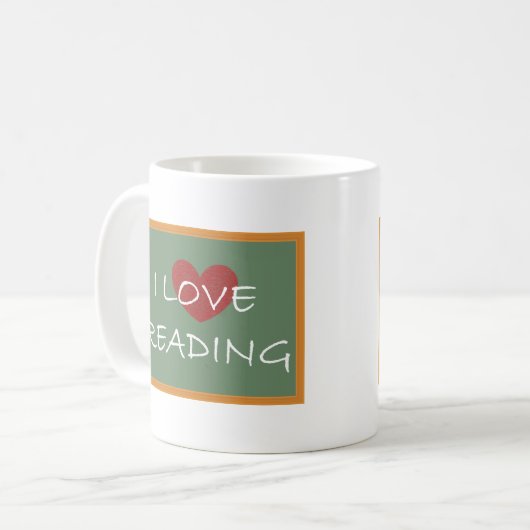 Mug J'aime lire (Devant gauche)