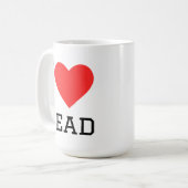 Mug j'aime lire (Devant gauche)