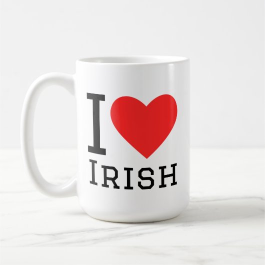 Mug J'aime l'irlandais (Gauche)