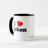 Mug J'aime Lisbonne (Devant gauche)