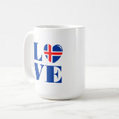 Mug J'aime l'Islande (Devant gauche)