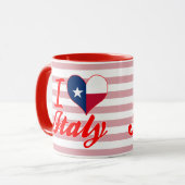 Mug J'aime l'Italie, le Texas (Devant gauche)