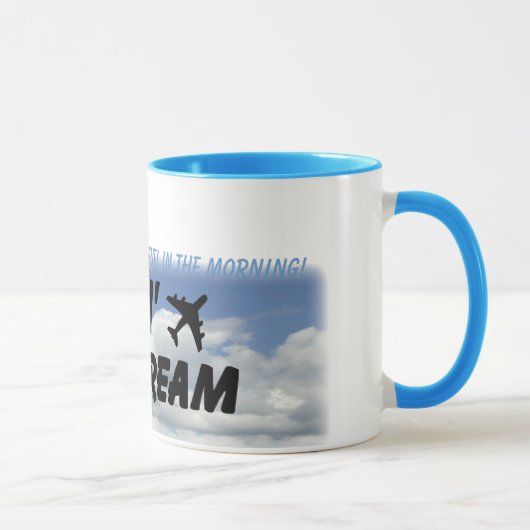 Mug J'aime l'odeur du kérosène pendant le matin ! (Droite)