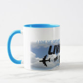 Mug J'aime l'odeur du kérosène pendant le matin ! (Gauche)