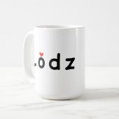 Mug J'aime Lodz (Devant gauche)