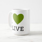 Mug J'aime l'olive (Devant gauche)