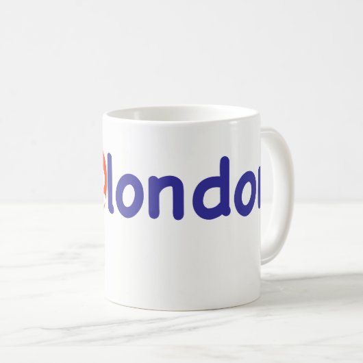 Mug J'aime Londres (Devant droit)