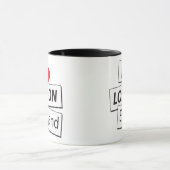 Mug J'aime Londres Angleterre (Centre)