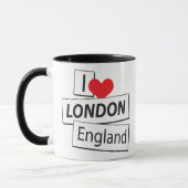 Mug J'aime Londres Angleterre (Gauche)