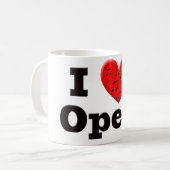 Mug J'aime l'opéra (Devant gauche)