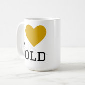 Mug J'aime l'or (Devant gauche)