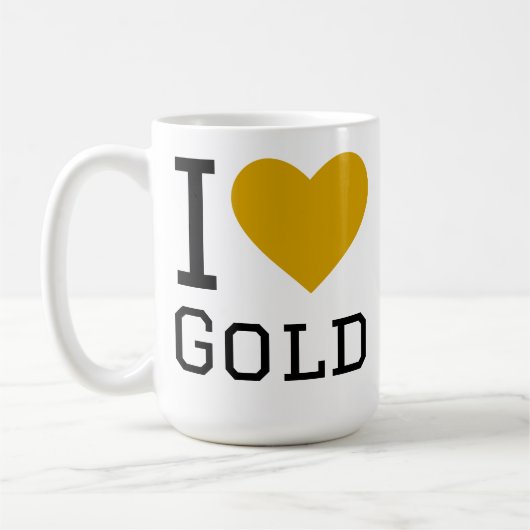Mug J'aime l'or (Gauche)