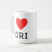 Mug J'aime lori (Devant gauche)