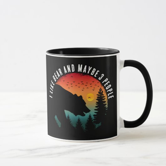 MUG J'AIME L'OURS ET PEUT-ÊTRE 3 PERSONNES (Droite)