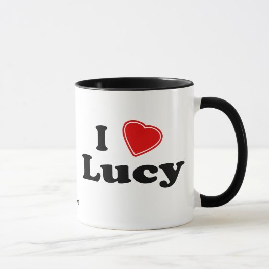 Mug J'aime Lucy (Droite)