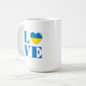 Mug J'aime l'Ukraine (Devant gauche)