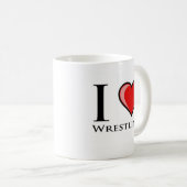 Mug J'aime lutter (Devant droit)