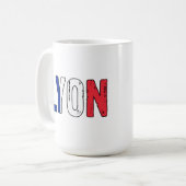 Mug J'aime Lyon France (Devant gauche)