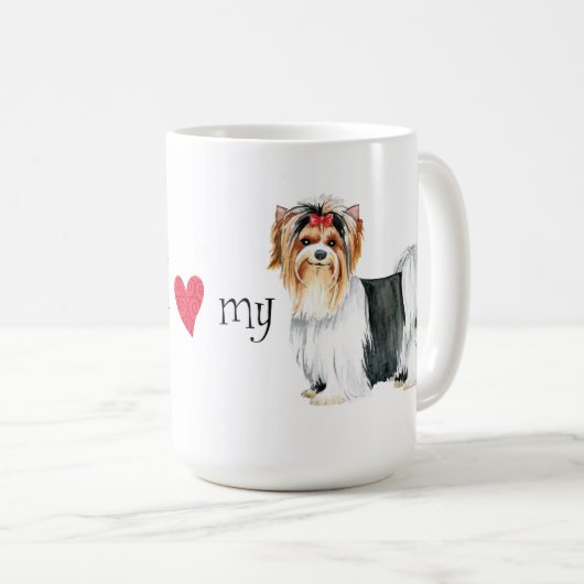 Mug J'aime ma Biewer Terrier (Devant droit)