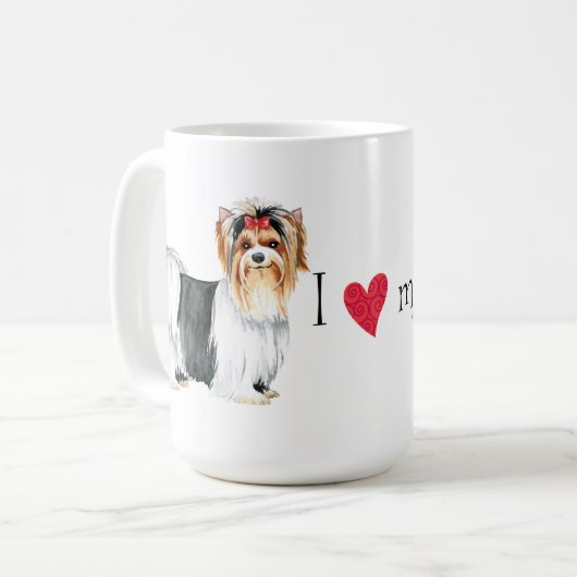 Mug J'aime ma Biewer Terrier (Devant gauche)