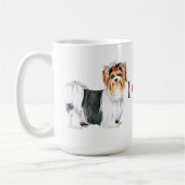 Mug J'aime ma Biewer Terrier (Gauche)