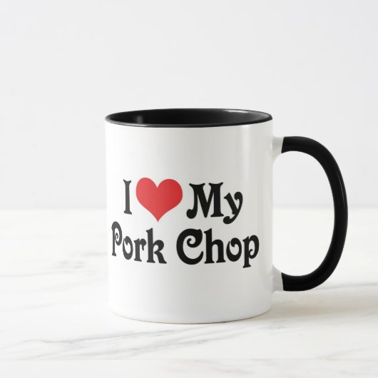 Mug J'Aime Ma Bouchée De Porc (Droite)