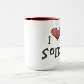 Mug J'aime ma boue de soldat (Centre)