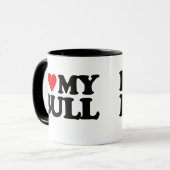 MUG J'AIME MA BULL (Devant gauche)