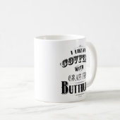 MUG J'AIME MA CAFETIÈRE AVEC LE GRASS FED BUTTHURT (Devant droit)