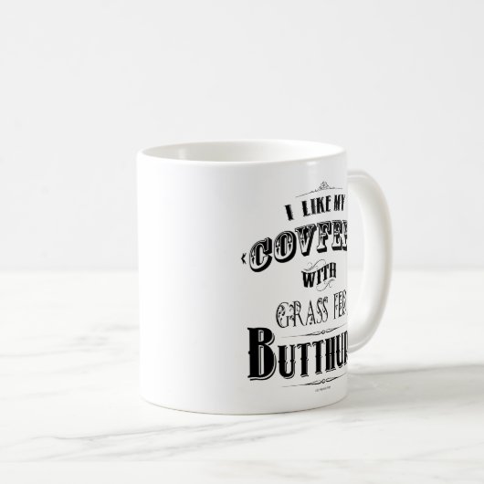 MUG J'AIME MA CAFETIÈRE AVEC LE GRASS FED BUTTHURT (Devant droit)