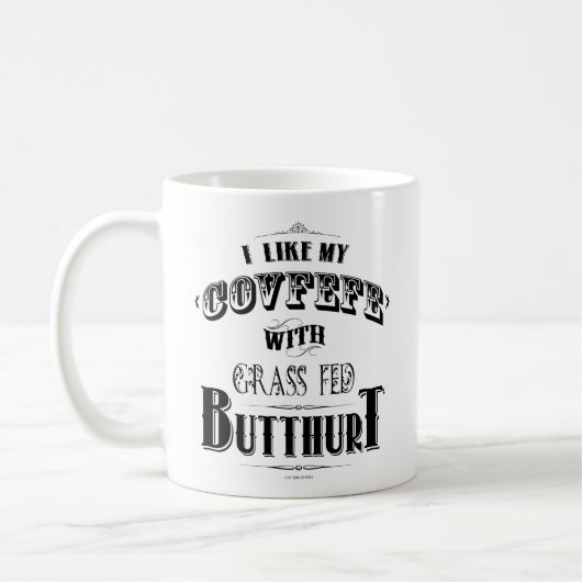 MUG J'AIME MA CAFETIÈRE AVEC LE GRASS FED BUTTHURT (Gauche)