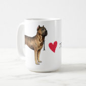 Mug J'aime ma canne Corso (Devant gauche)