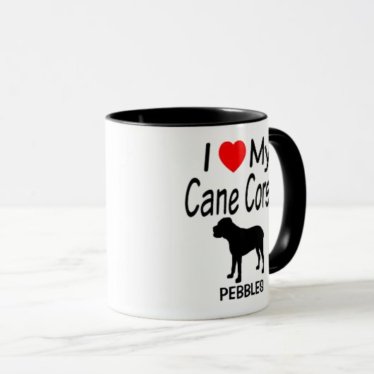Mug J'Aime Ma Canne Corso Chien (Devant droit)