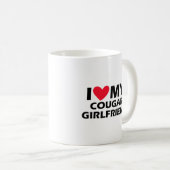 Mug J'aime ma copine cougar (Devant droit)
