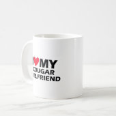 Mug J'aime ma copine cougar (Devant gauche)