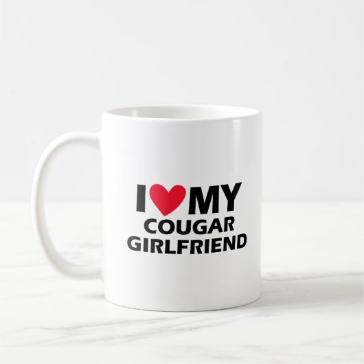 Mug J'aime ma copine cougar (Gauche)