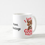 Mug J'aime ma copine cougar drôle et sincère (Devant droit)